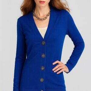 Tory Burch Royal Blue Cardigan